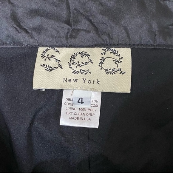 Sea New York black sequin cocktail party pants - Picture 4 of 5